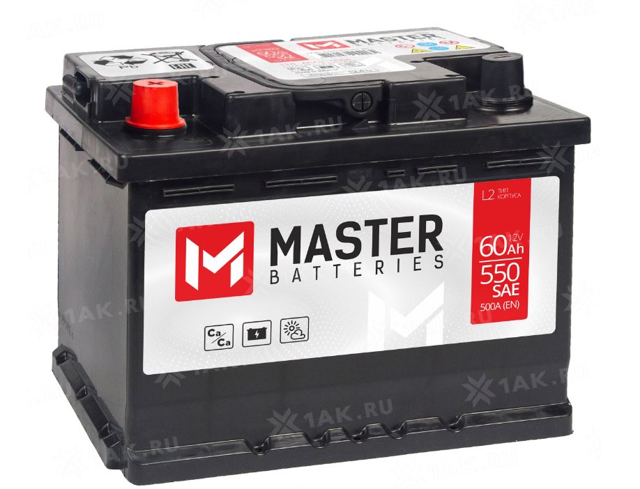 MASTER BATTERIES 60 Ач п.п. 570520А 242*175*190  (MB601 MASTER BATTERIES)